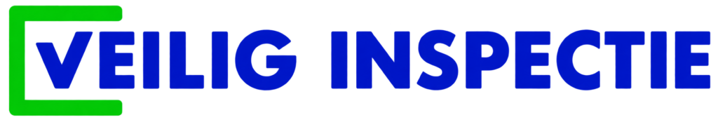 Logo Veilig Inspectie in blauw en groen